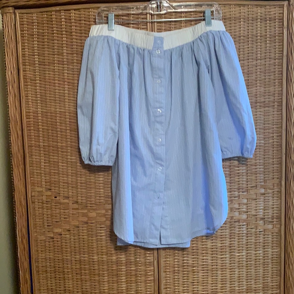 Aftermarket off shoulder peasant blouse